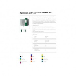 Registratori con custodia Esselte G53 EUROFILE commerciale D8 cartone rivestito in PP verde - 390753180_115858