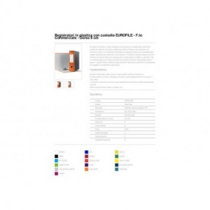 Registratori con custodia Esselte G53 EUROFILE commerciale D8 cartone rivestito in PP arancione - 390753200_474154
