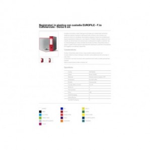 Registratori con custodia Esselte G53 EUROFILE commerciale D8 cartone rivestito in PP rosso vivida - 390753920_603332
