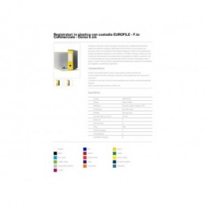 Registratore con custodia Esselte G53 EUROFILE commerciale D8 cartone rivestito PP giallo vivida - 390753930_603342