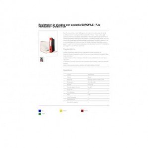 Registratore con custodia Esselte G54 Eurofile protocollo 29,5x35 cm - dorso 5 cm rosso - 390754160_115998