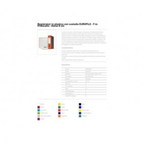 Registratore con custodia Esselte G55 EUROFILE protocollo D8 cartone rivestito in PP arancione - 390755200_474202