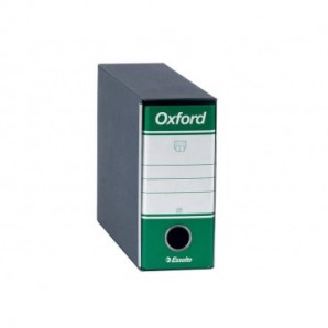 Registratore con custodia Esselte G81 OXFORD memorandum D8 cartone rivestito in carta goffrata verde - 390781180_788140