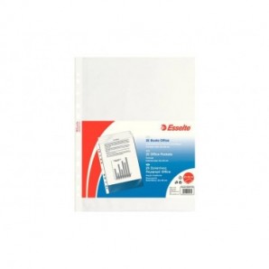 Buste a perforazione universale goffrate Esselte OFFICE PP antiriflesso 22x30 cm conf.25 - 392597100_185638