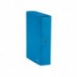 Scatola portaprogetti Leitz WOW in cartone con dorso da 8 cm 25x35 cm azzurro metallizzato - 39670036_388705