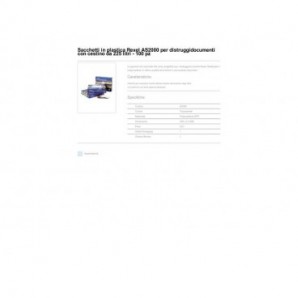 Accessori per distruggidocumenti Rexel AS 225L conf. da 100 - 40090