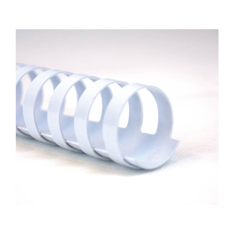 Dorsi plastici a 21 anelli GBC CombBind 8 mm a4 bianco conf da 100 dorsi - 4028194