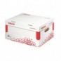 Scatola archivio Esselte SPEEDBOX con coperchio integrato bianco/rosso 25,2x19,3x35,5 cm - 623911_129379