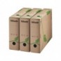 Scatola archivio Esselte ECOBOX dorso 8 cm avana/verde 8x23,3x32,7 cm 623916_129388