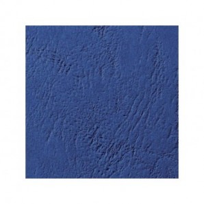 Copertine per rilegatura GBC Leathergrain cartoncino goffr. A4 blu scuro conf da 100 copertine - CE040029