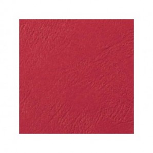Copertine per rilegatura GBC Leathergrain in cartoncino goffrato rosso conf da 100 copertine - CE040031