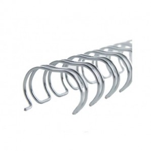 Spirali metalliche a 21 anelli GBC WireBind 12 mm a4 argento conf da 100 spirali - IB160837_445516