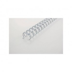 Spirali metalliche a 34 anelli GBC WireBind W18 12 mm a4 nero conf da 100 spirali - RG810810