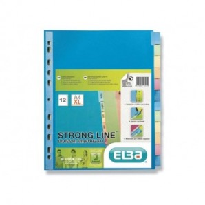 Divisore personalizzabile ELBA Strong Line A4+ 12 tacche neutre assortiti 400019789_238666