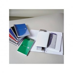 Quaderno spiralato OXFORD Office Essentials A5 assortiti rigato 7 mm