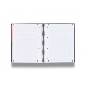 Quaderno spiralato OXFORD International Activebook Maxi A4+ grigio/arancio quadretti 5 mm - 100104329_172744