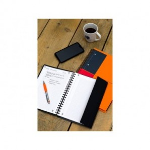 Quaderno spiralato OXFORD International Activebook Maxi A4+ grigio/arancio quadretti 5 mm - 100104329_172744