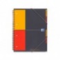 Quaderno spiralato OXFORD Organizerbook International A4+ grigio/arancio