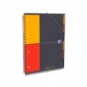 Quaderno spiralato OXFORD Organizerbook International A4+ grigio/arancio