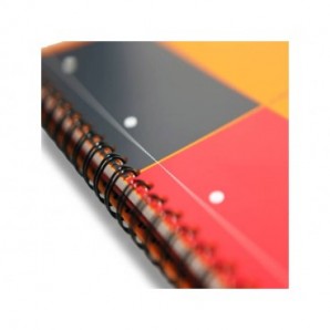 Quaderno spiralato OXFORD Organizerbook International A4+ grigio/arancio