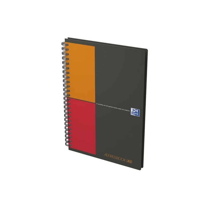 Quaderno spiralato OXFORD International Addressbook A5 grigio 100103165_172825