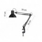 Lampada da tavolo a bulbo UNILUX Success 66 nero 400093600_164415