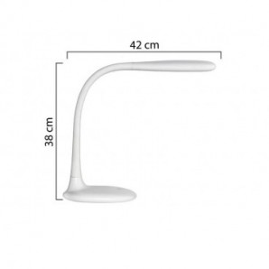 Lampada da tavolo a led UNILUX Lucy bianco 400093614