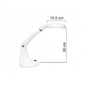 Lampada da tavolo per ingrandimento UNILUX Minizoom a led bianco 400108074