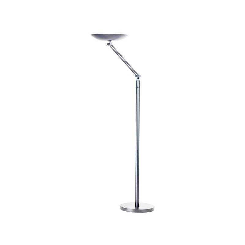 Lampada a terra a led UNILUX Varialux articolata grigio metallizzato 400090471