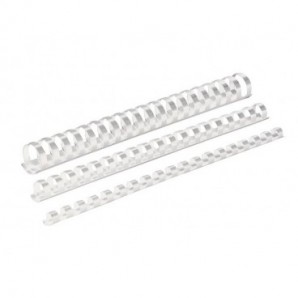 Dorsi plastici FELLOWES bianco ad anello tondo 6 mm conf.100 - 5345005_159334