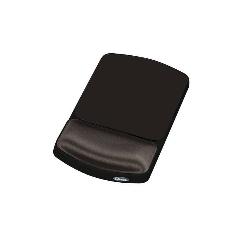 Tappetino mouse con poggiapolsi FELLOWES Memory nero 27,6x23,2x3,2 cm-  9176501