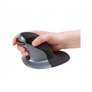 Mouse verticale FELLOWES Penguin® Wireless nero/argento grande 9894501