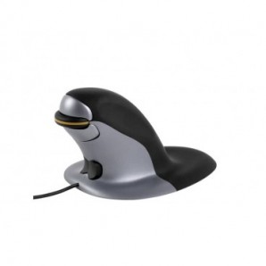 Mouse verticale FELLOWES Penguin® medio con filo grigio/nero 9894601