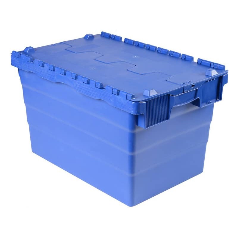 Cassa impilabile per alimenti in PPL 50 L Viso 600x400x305 mm blu DSW5539