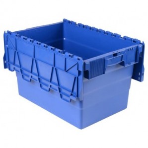 Cassa impilabile per alimenti in PPL 50 L Viso 600x400x305 mm blu DSW5539