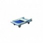 Carrello in metallo con maniglia pieghevole Viso 730x475x830 cm blu RMC740