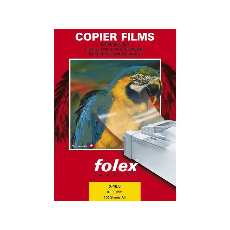 Film per fotocopiatrici monocrom. Folex X-10.0 poliestere traslucido opaco 0,1 mm A3 Conf. 100 pz. - 39100.100.43100