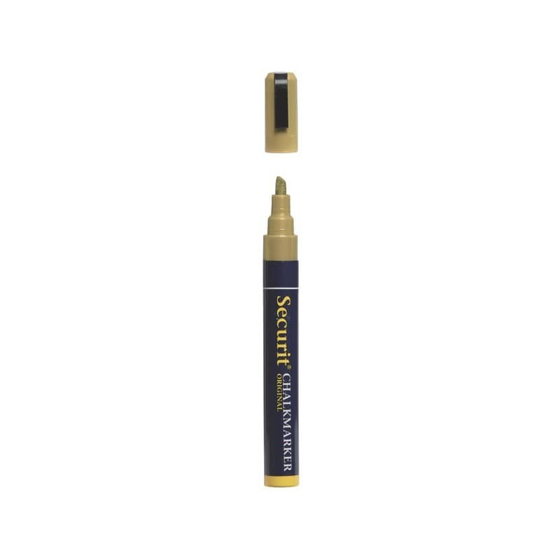 Pennarello a gesso liquido Securit® a punta media 2-6 mm oro SMA510-GD_301835