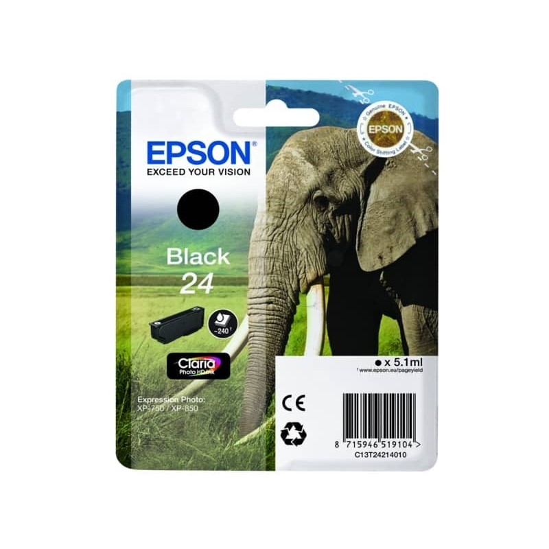 Cartuccia inkjet Elefante 24 Epson nero C13T24214012_235860