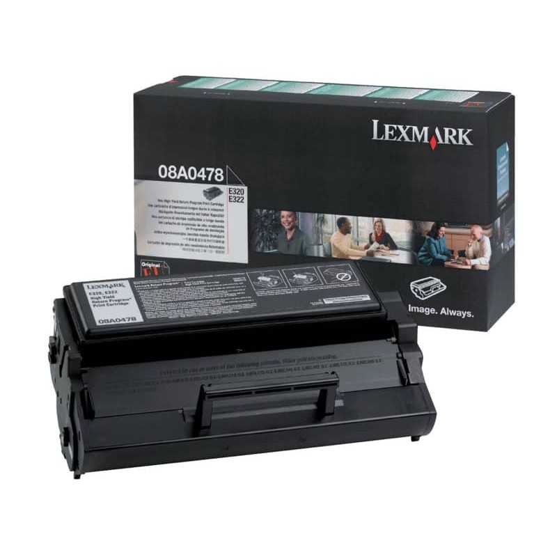 Toner alta resa return program Lexmark nero 08A0478