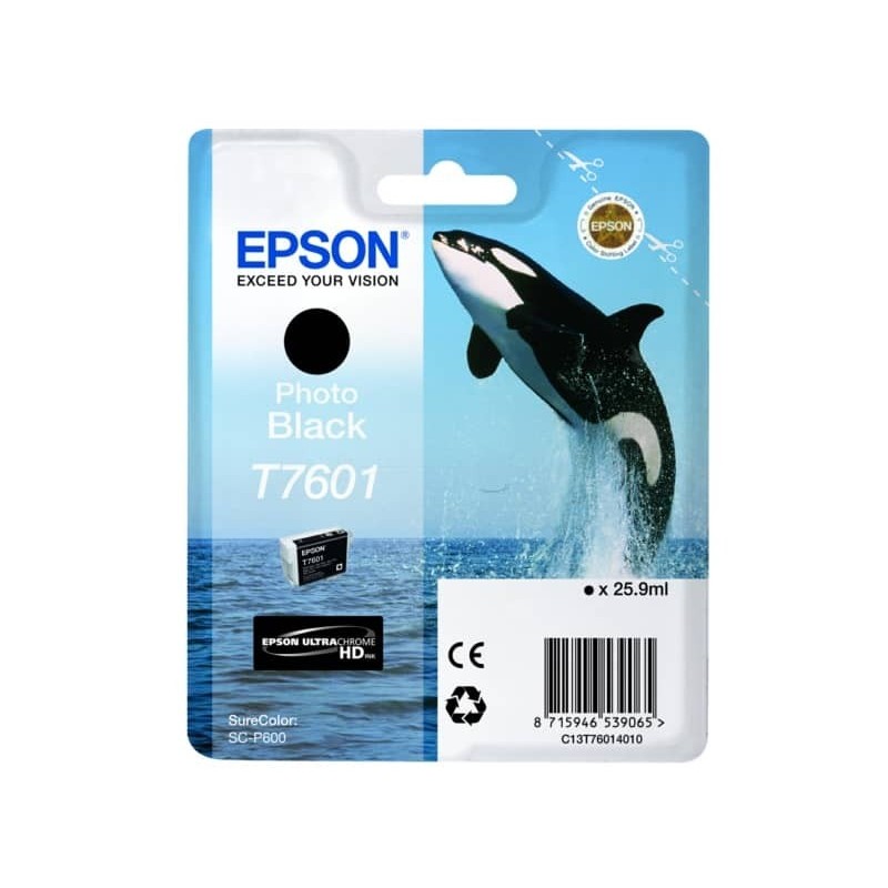 Cartuccia inkjet T7601 Epson nero fotografico C13T76014010