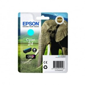 Cartuccia inkjet Elefante 24 Epson ciano C13T24224012_235865