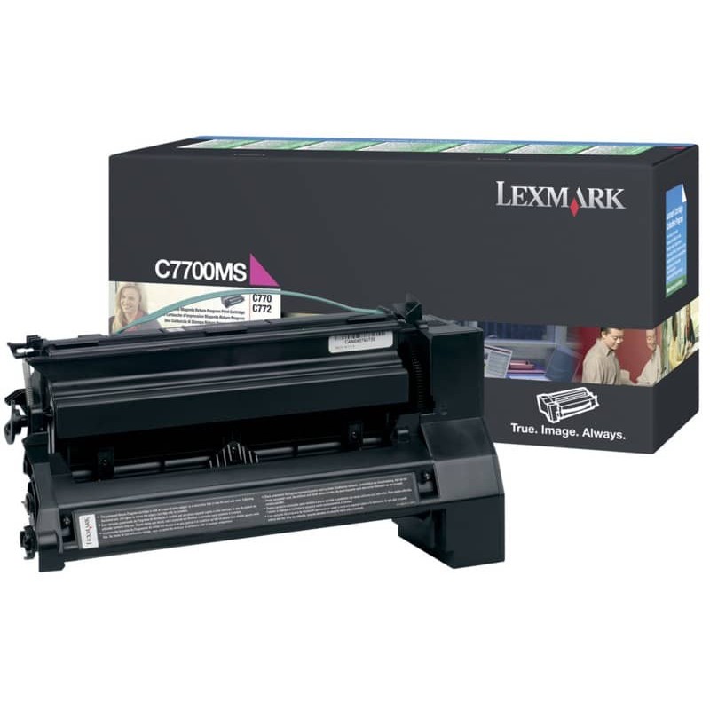 Toner return program Lexmark magenta C7700MS