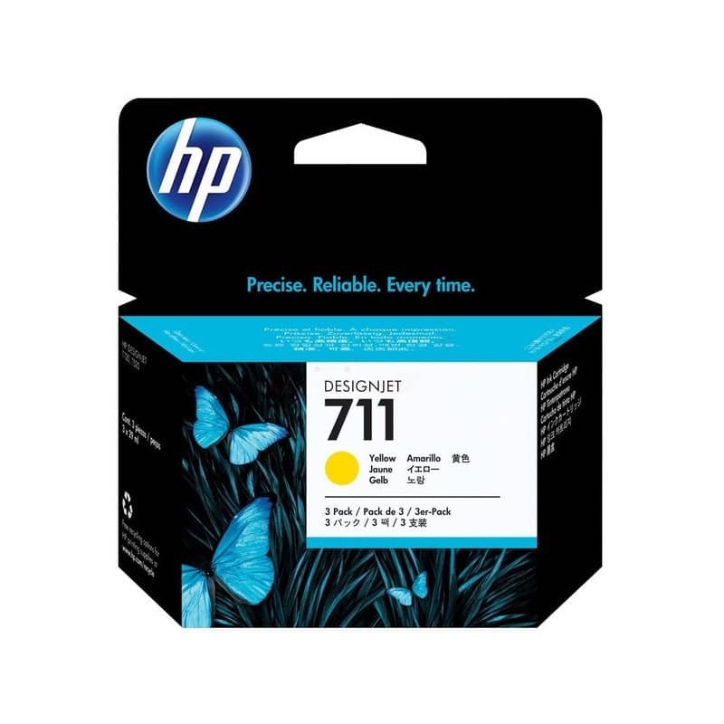 cartucce inkjet 711 HP giallo Conf. 3 - CZ136A_234851