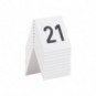 Segnaposto Securit® in acrilico rigido numeri da 21 a 30 bianco set da 10 pezzi - TN-21-30-WT_303225