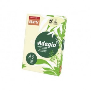 Carta colorata A3 INTERNATIONAL PAPER Rey Adagio avorio 93 risma 250 fogli - ADAGI160X486