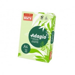 Carta colorata A4 INTERNATIONAL PAPER Rey Adagio 80 g/m² verde risma da 500 fogli - ADAGI080X651_636700