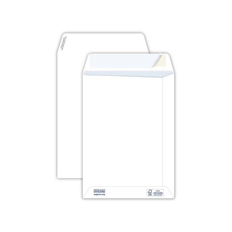 Buste a sacco bianche autoad. removibili Pigna Envelopes Competitor strip 100 g/m² 190x260 mm conf. 500 - 0029525