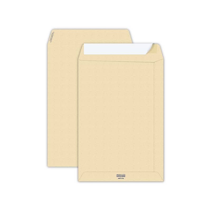 Buste a sacco Pigna Envelopes Multi Strip 23x33 cm avana Conf. 500 pezzi - 0655125_270150