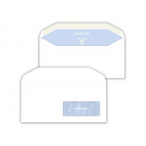 Buste con finestra Pigna Envelopes Speedmatic 80 g/m² 110x230 mm bianco conf. 500 - 0388987_374465